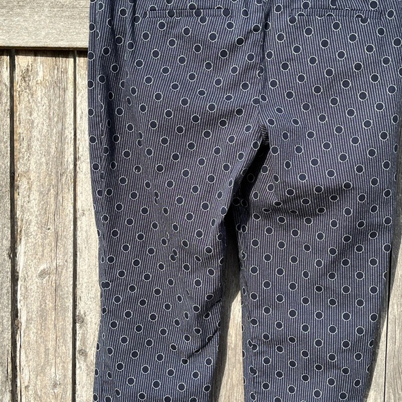 Ann Taylor Capri Size 8 Petite Blue with Blue Dot pattern Capri Pant - Picture 9 of 14